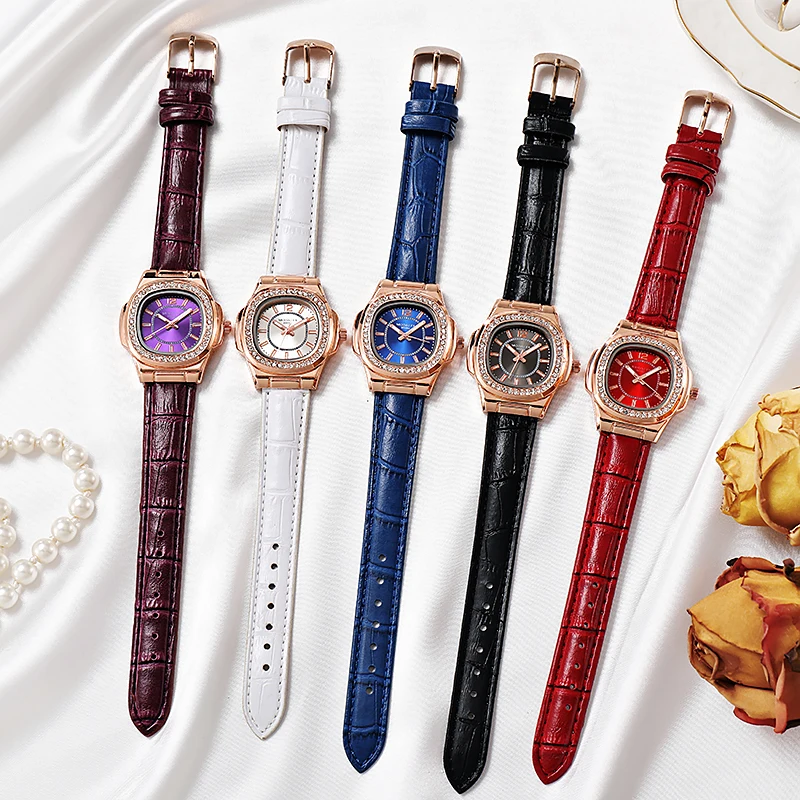 2022 Uus Ariival Rhinestone Kleit Kellad Naistele Luksus Brändi, Kõrge Kvaliteet Relogio Feminino женские часы наручные montres Pilt 5