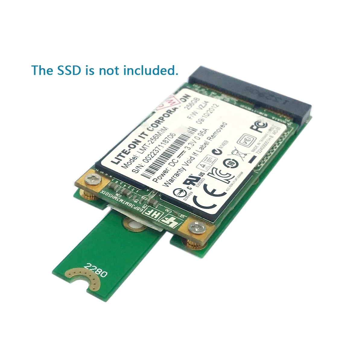 Cablecc CYDZ 50mm Mini PCI-E 52pin mSATA SSD, et M. 2 NGFF B-sisestage Adapter Lisada Kaarte PCBA Pilt 4