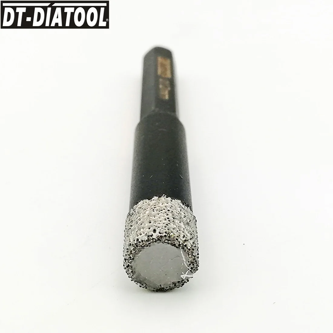 DT-DIATOOL 3tk Dia12mm Kuiv Tolmuimeja Brazed teemantpuurimine, Natuke Kuusnurk Varre Auk Nägi, Graniit, Marmor Keraamiline Plaat Drill Core Bit Pilt 4