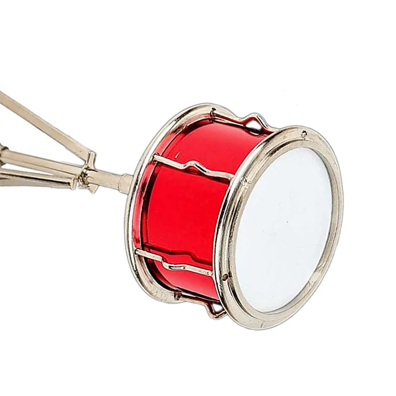 Kääbus Püüniseks Drum, Mille Korral Mini Löökpillid Muusikariista Mini Püüniseks Drum Kääbus Nukumaja Mudel Ornament Pilt 2