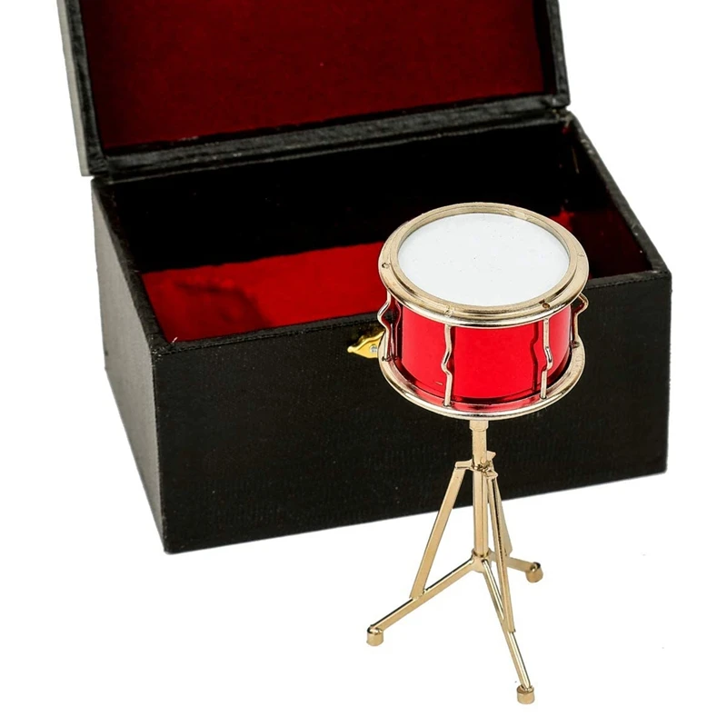 Kääbus Püüniseks Drum, Mille Korral Mini Löökpillid Muusikariista Mini Püüniseks Drum Kääbus Nukumaja Mudel Ornament Pilt 4