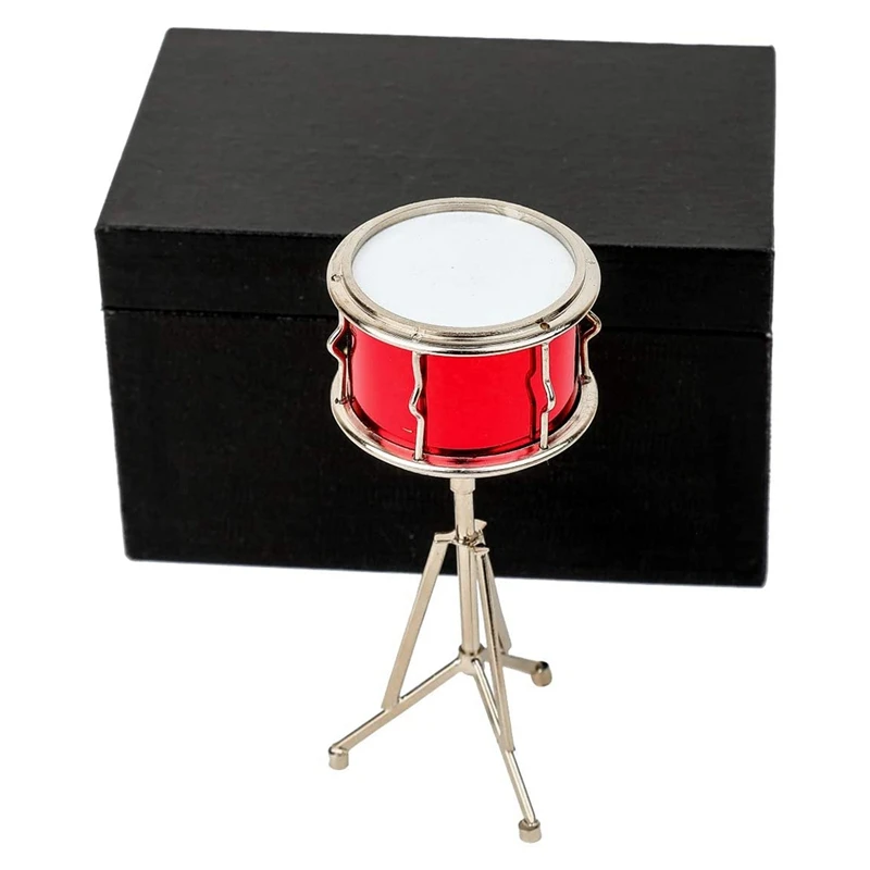 Kääbus Püüniseks Drum, Mille Korral Mini Löökpillid Muusikariista Mini Püüniseks Drum Kääbus Nukumaja Mudel Ornament Pilt 5