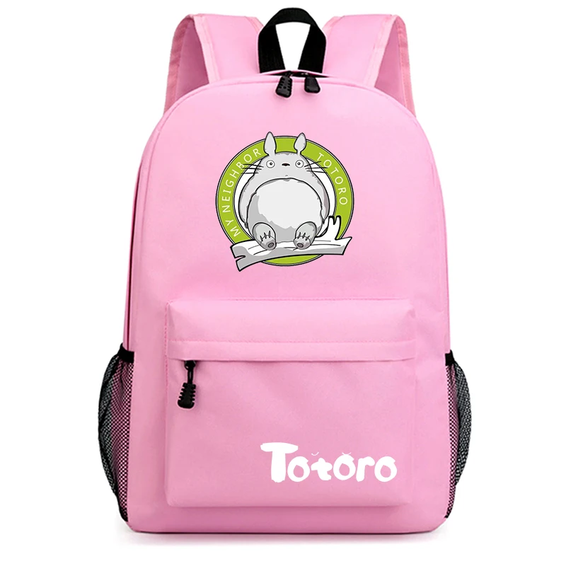 Anime Minu Naaber Totoro Õpilane Seljakott Koolikotti Reisi Lõuend Packsack Mochila Riie Teenger Unisex Kvaliteetne Sülearvuti Kott Pilt 1